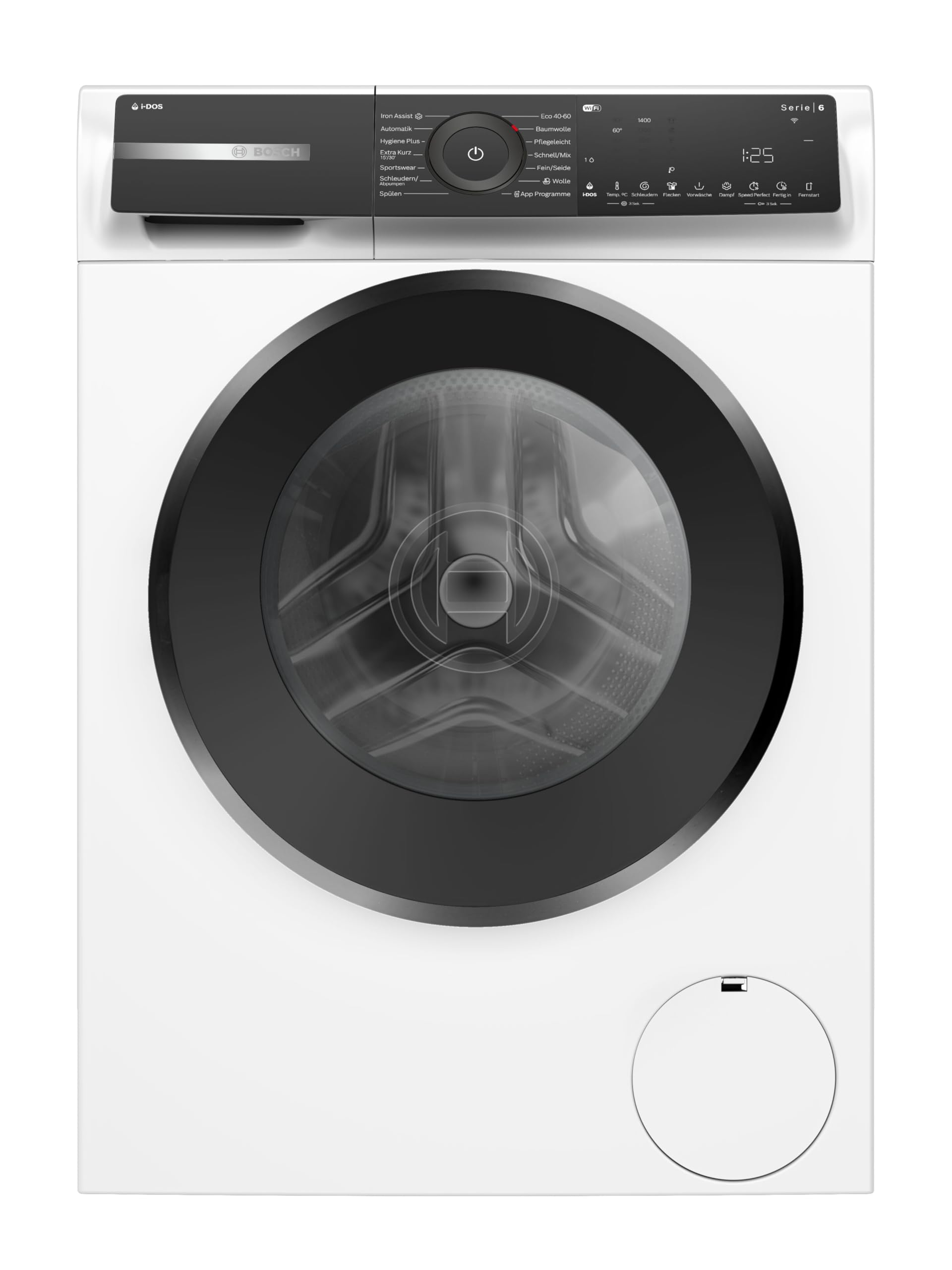 617iWRAp7qL Bosch Serie 6 Waschmaschine 9 kg 1400 U/min i-DOS Dampf Fleckenautomatik Home Connect WGH244A40 – Bild 1