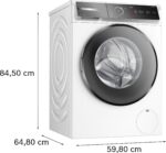 Bosch Serie 8 Waschmaschine 9kg 1400 U/min Iron Assist Dampf WGB244071 – Bild 6