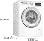 Bosch Serie 6 Unterbau-Waschmaschine 8 kg 1400 UpM Frontlader mit SpeedPerfect & AquaStop – Bild 65