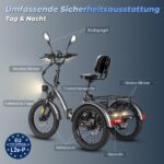 Fafrees F20 Mate E-Bike Dreirad Erwachsene 20 Zoll 48V 23,45Ah 65Nm Motor 180kg COC-Zertifiziert – Bild 7