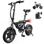 Kompakt E-Bike Klapprad 14 Zoll, 250W Motor, 432Wh Akku, 60km Reichweite, Smart Uphill