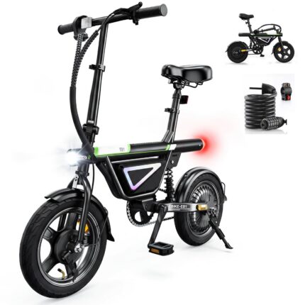 Kompakt E-Bike Klapprad 14 Zoll, 250W Motor, 432Wh Akku, 60km Reichweite, Smart Uphill