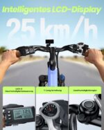 Finbike 26 Zoll E-Bike, 36V 13Ah Akku, 25 km/h, 88km Reichweite, 7-Gang Schaltung für Erwachsene – Bild 8