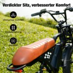 E-Bike Klapprad 20 Zoll mit Fat Reifen, 374Wh Akku, 100km Reichweite, 4 Fahrmodi – Bild 5