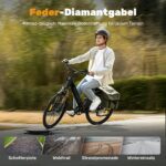 Finbike Elektrofahrrad 26 Zoll E-Bike 36V 13Ah 250W Motor 90km Reichweite 7-Gang Damen Herren – Bild 7