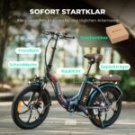 Fafrees F20 PRO Fatbike E-Bike Klapprad 20 Zoll 36V 20AH 250W Motor Grün – Bild 8
