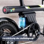 Finbike Elektrofahrrad Klappbar 14 Zoll, 250W Motor, 7.8Ah Akku, 25 km/h, kompaktes E-Bike Klapprad – Bild 8
