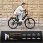 Finbike Elektrofahrrad 26 Zoll E-Bike 36V 13Ah 250W Motor 90km Reichweite 7-Gang Damen Herren – Bild 8