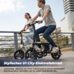 Finbike E Bike Klapprad 14 Zoll, 7.8Ah Akku, 250W, vollständig faltbar, 45km Reichweite – Bild 8