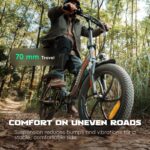 Fafrees F20 E-Bike Klapprad 20 Zoll Fatbike 18AH Akku 250W Motor StVO 140kg Belastbar – Bild 7