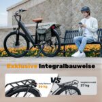 Finbike Elektrofahrrad 26 Zoll E-Bike 36V 13Ah 250W Motor 90km Reichweite 7-Gang Damen Herren – Bild 5