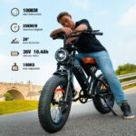 E-Bike Klapprad 20 Zoll mit Fat Reifen, 374Wh Akku, 100km Reichweite, 4 Fahrmodi – Bild 4